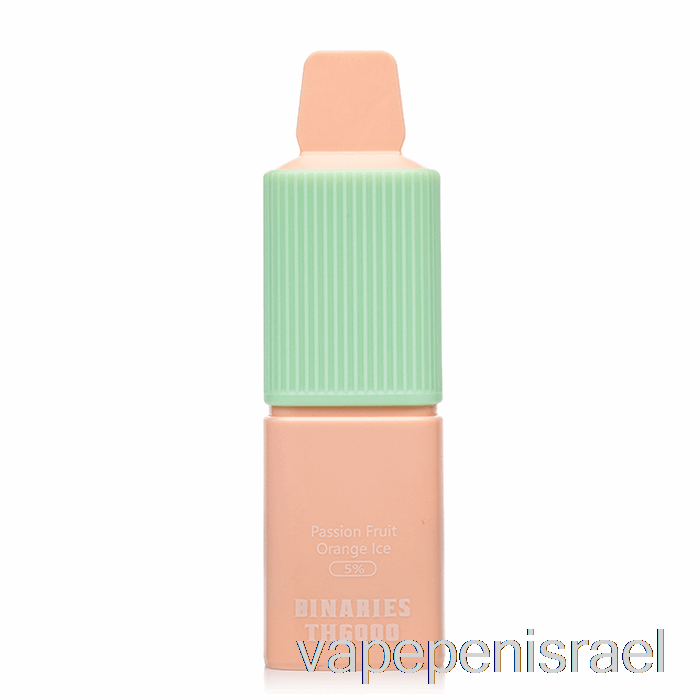 חד פעמי Vape Israel Horizon Binaries Th6000 חד פעמי פסיפלורה כתום קרח